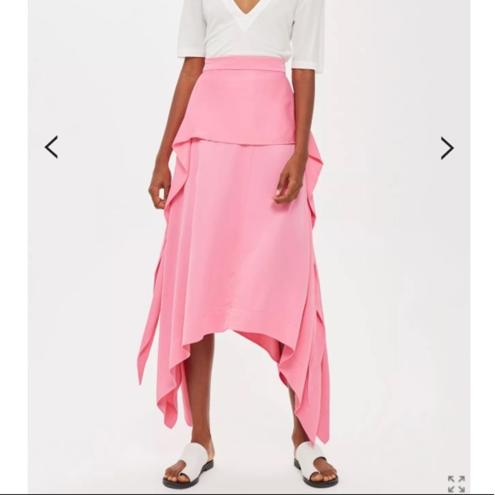 Satin Tie Skirt by Boutique